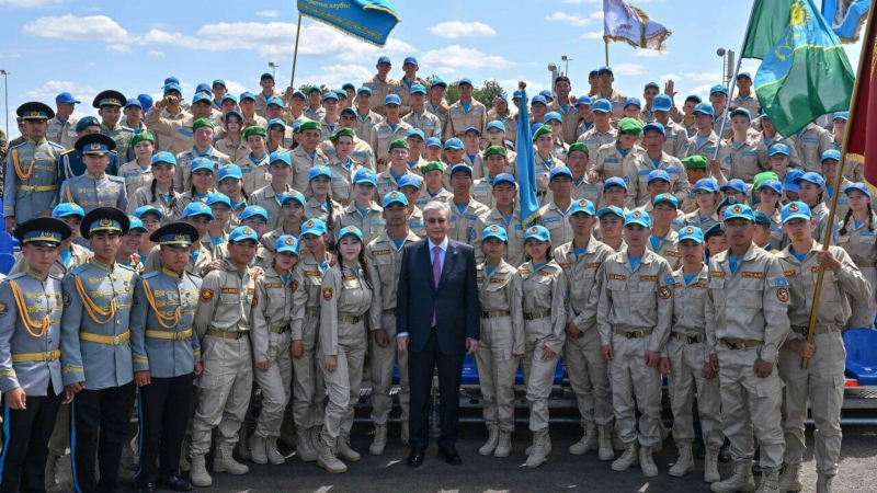 Касым-Жомарт Токаев открыл XI международный военно-патриотический сбор молодежи "Айбын"